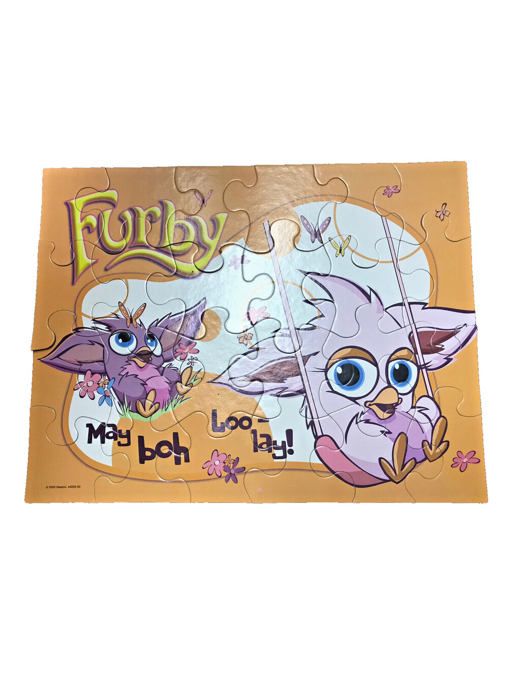 Furby Puzzle 24 Pieces Milton Bradley 10”x13” Complete 2005 Vintage Jigsaw